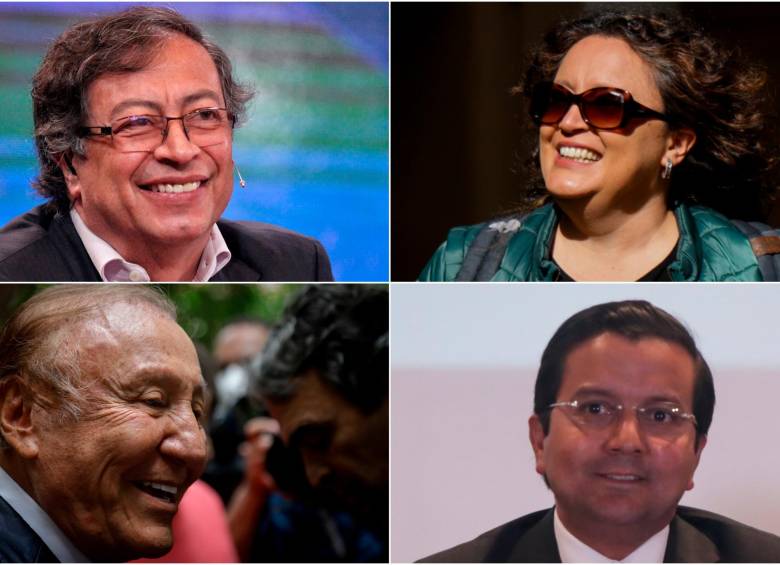 Gustavo Petro y Rodolfo Hernández recibieron apoyos de políticos como Angélica Lozano y David Luna. FOTO: Cortesía
