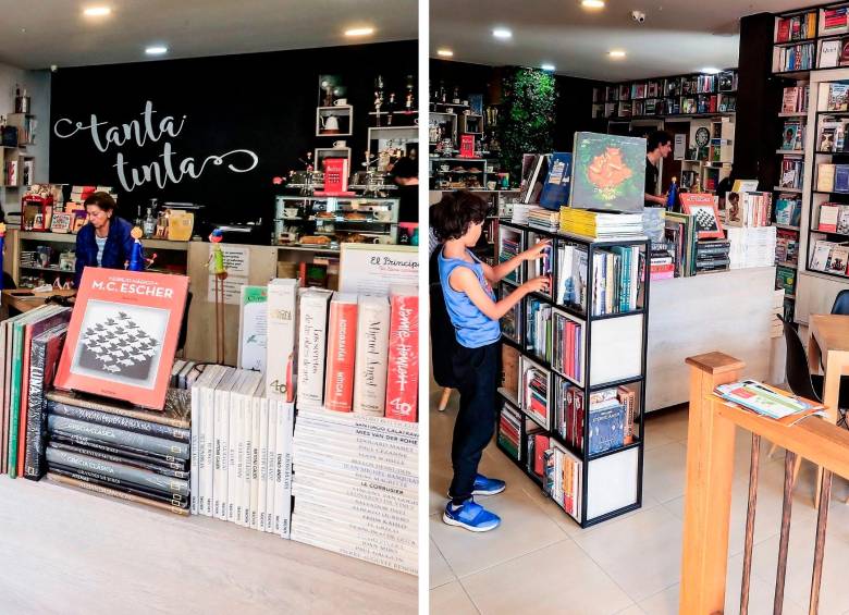 Imagen de la librería Tanta Tinta, ubicada en el marco del parque principal de El Retiro. FOTO Jaime Pérez 