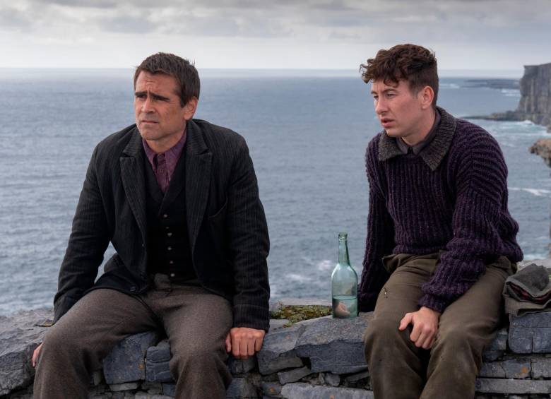Colin Farrel y Barry Keoghan, nominados a los Óscar por sus actuaciones en “Los espíritus de la isla”. FOTO Cortesía