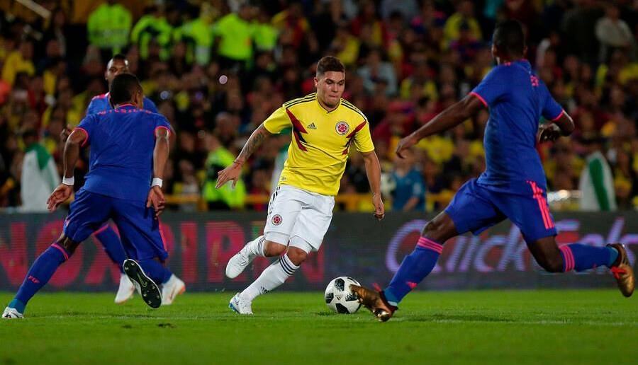Juan Fernando Quintero tiene fe de recuperarse de cara a las venideras Eliminatorial al Mundial de 2026, que comienzan en septiembre. FOTO COLPRENSA