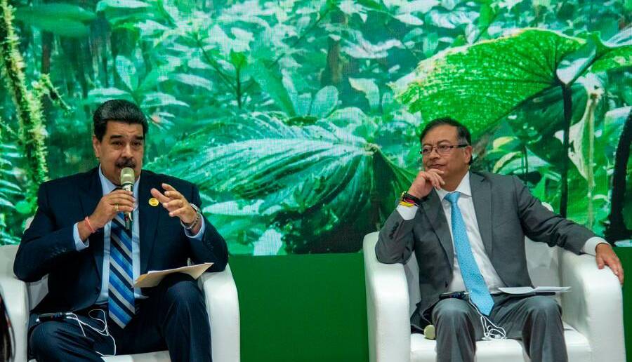 El presidente Gustavo Petro ya ha tenido dos encuentros con Nicolás Maduro y ha insistido en la necesidad de buscar salidas a la crisis política de Venezuela. FOTO: COLPRENSA