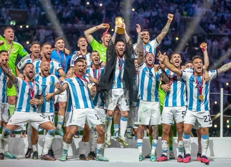 El festejo de la Argentina quedará grabado en los hechos que dejó este año para la historia