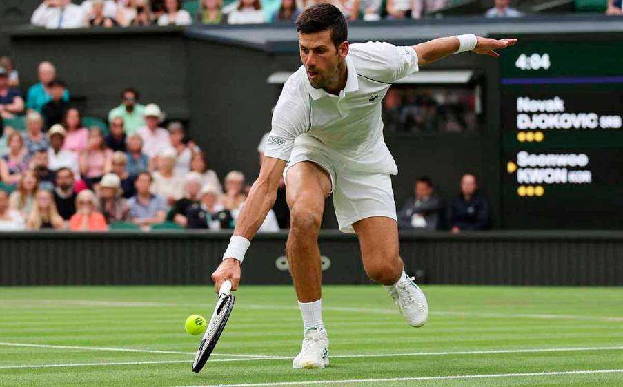 Novak Djokovic, último campeón en Wimbledon. FOTO AFP