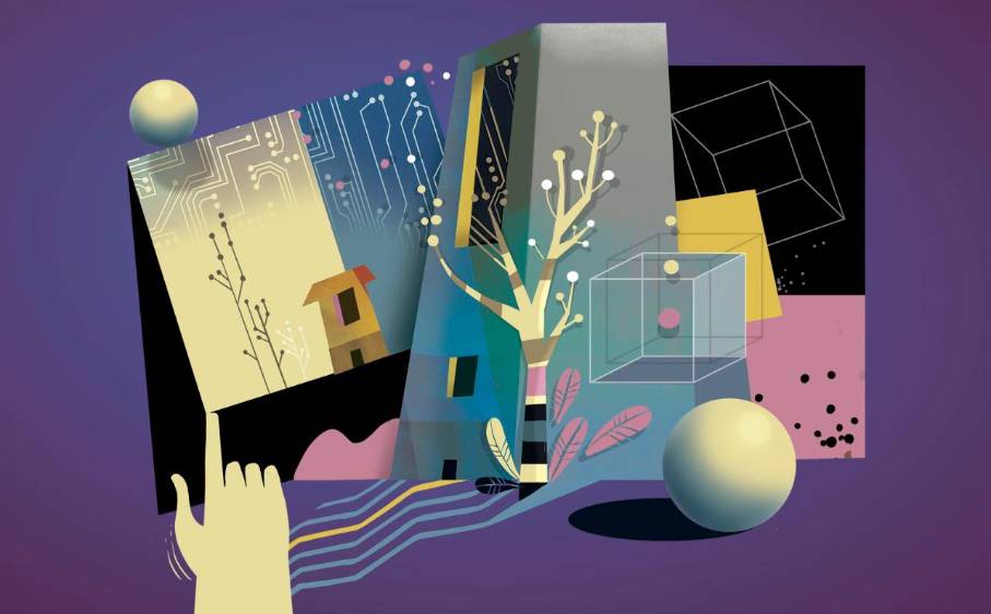 Las desigualdades también se trasladan al metaverso. Ilustración: Elena Ospina