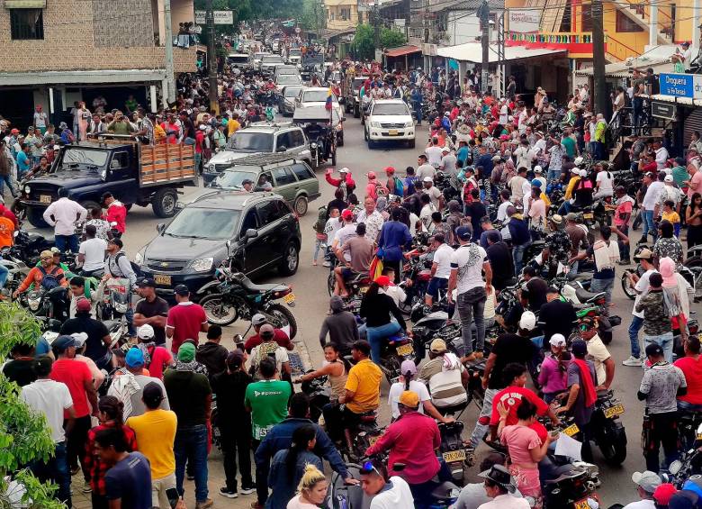 Los seis municipios del Bajo Cauca antioqueño han visto paralizada su cotidianidad en medio del paro. Foto: Julio César Herrera. 