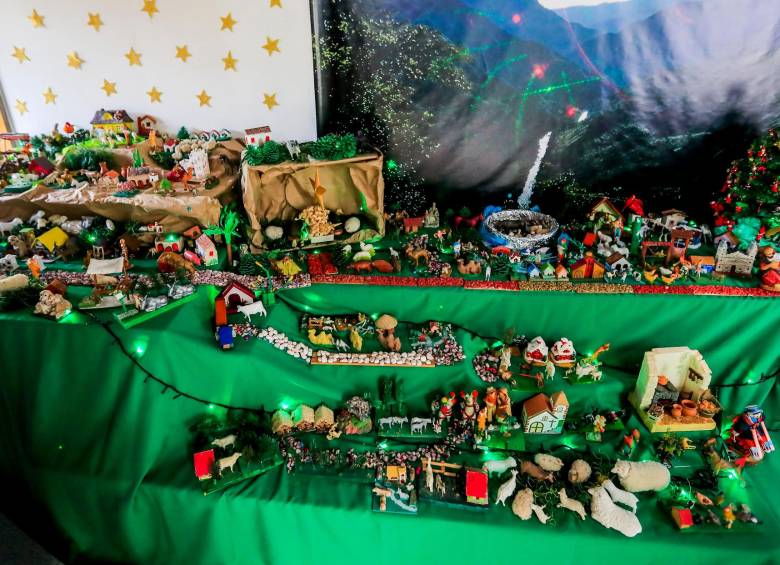 Detalles del pesebre de Rafael Ángel Tamayo. FOTO: Jaime Pérez