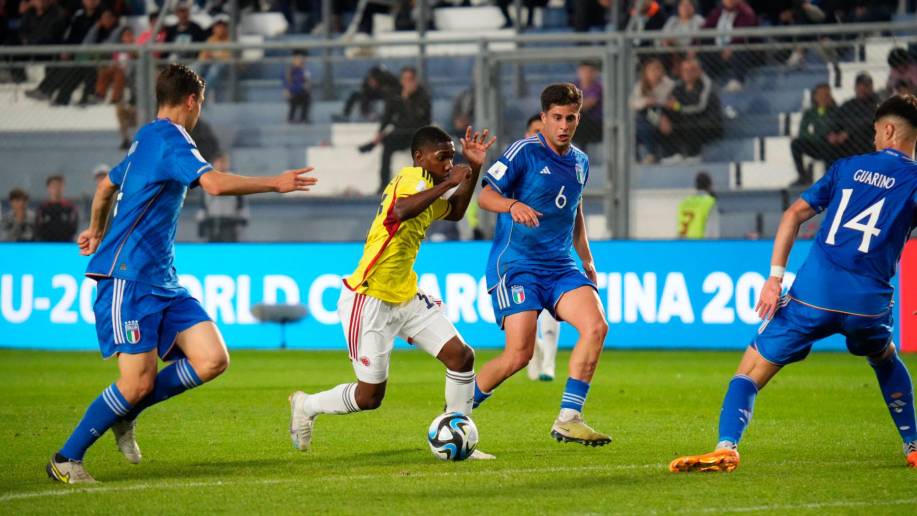 Colombia perdió 3-1 ante Italia y se despidió del Mundial Sub -20 en Argentina. FOTO CORTESÍA FCF