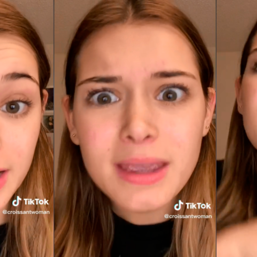 El video de la joven se popularizó en TikTok. FOTOS CAPTURA DE PANTALLA 