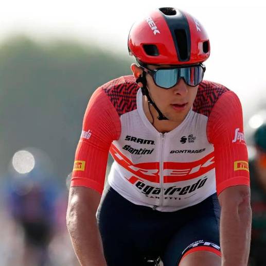 Antonio Tiberi, de 21 años de edad, compite para el Trek desde 2022. FOTO GETTY 