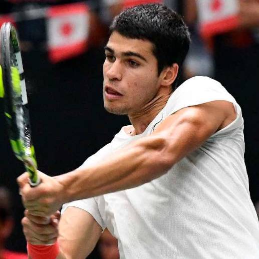 Carlos Alcaraz buscará ganar su segundo Grand Slam, luego de triunfar en 2022 en el Abierto de Estados Unidos. FOTO AFP