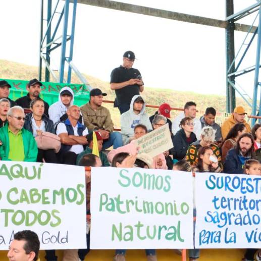 Los habitantes del Suroeste antioqueño se mostraron complacidos por la nueva decisión de MinAmbiente. FOTO: CORTESÍA