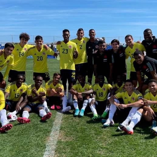Colombia es uno de los clasificados al Mundial sub-20 tras quedar tercero en el Suramericano celebrado en suelo nacional este año. FOTO TWITTER FCF