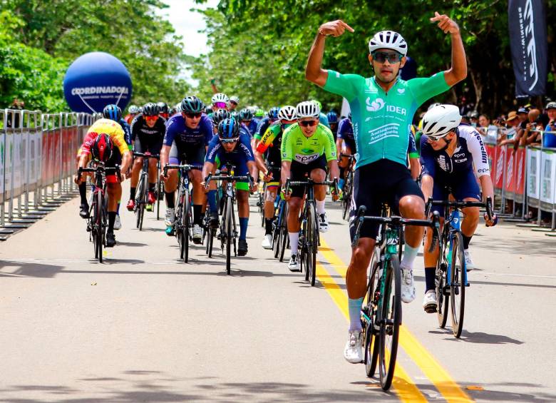 Johan Colón es uno de los mejores embaladores que hay en el circuito nacional. FOTO: CORTESÍA SALA DE PRENSA VUELTA ANTIOQUIA