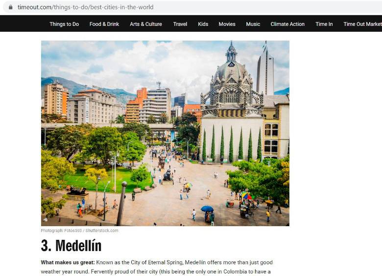 En la encuesta de este año, la vida nocturna de la ciudad fue votada como la mejor del mundo. FOTO: CAPTURA DE PANTALLA