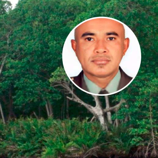 El subintendente Aníbal José Toscano Benítez lleva cinco días desaparecido en la selva de Chocó. FOTO: Cortesía 