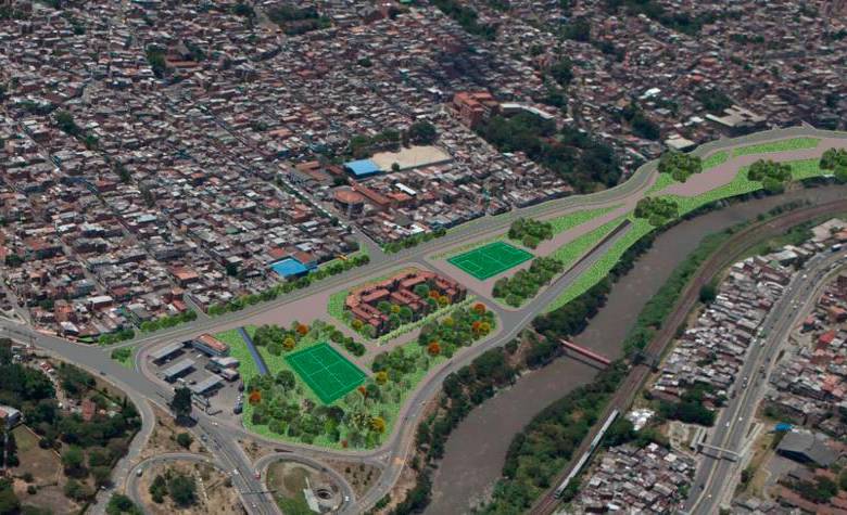 Este es el render de cómo sería el proyecto. Foto: Cortesía Alcaldía. 