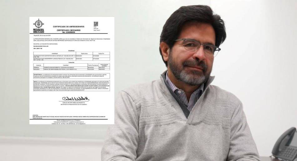 Juan Carlos Ortega Bermúdez, secretario general que salió de la ARN y ocupó el carrgo inhabilitado. FOTO: Cortesía. 