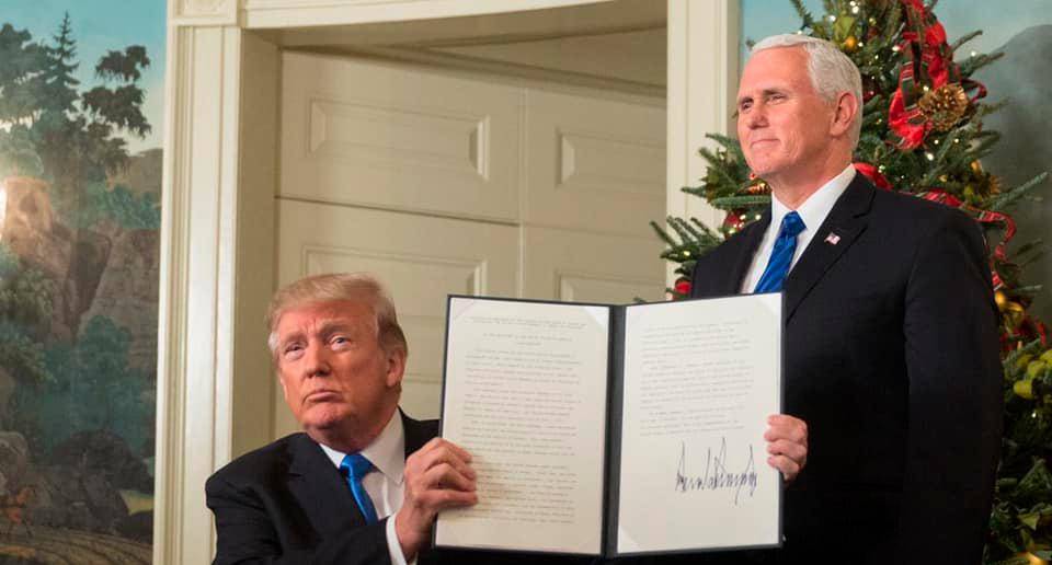 Donald Trumpo competiría por la candidatura con Mike Pence en el partido Republicano. FOTO CORTESÍA 