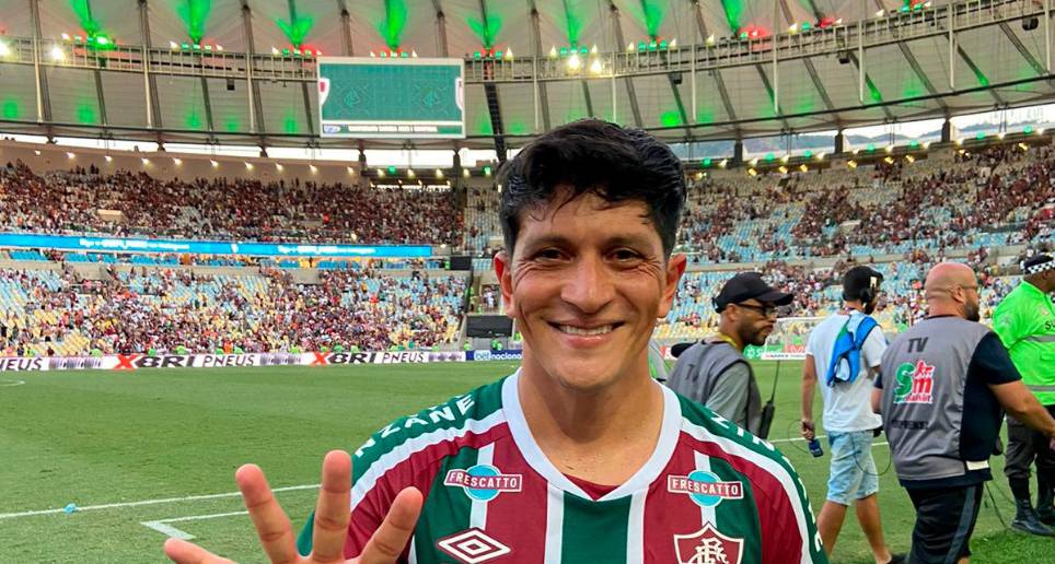 Germán Cano llegó al Fluminense como refuerzo estelar para la temporada 2022. Ya es el quinto máximo goleador extranjero del equipo. FOTO: TOMADA DEL TWITTER DE @FluminenseFC