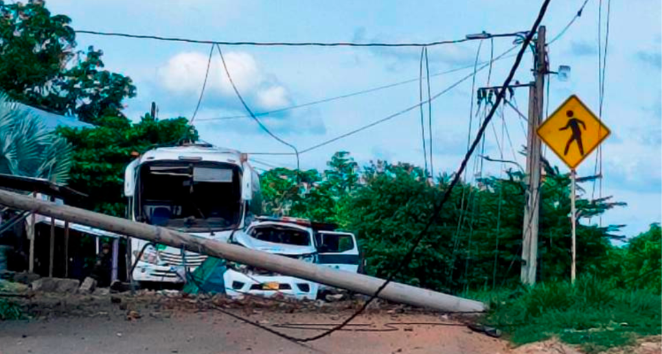 El ataque fue alrededor de las 2:30 p.m. y dejó tres víctimas mortales y varios heridos. FOTO: Cortesía 