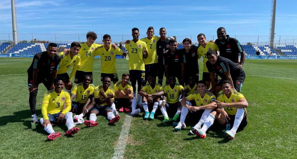 Colombia es uno de los clasificados al Mundial sub-20 tras quedar tercero en el Suramericano celebrado en suelo nacional este año. FOTO TWITTER FCF