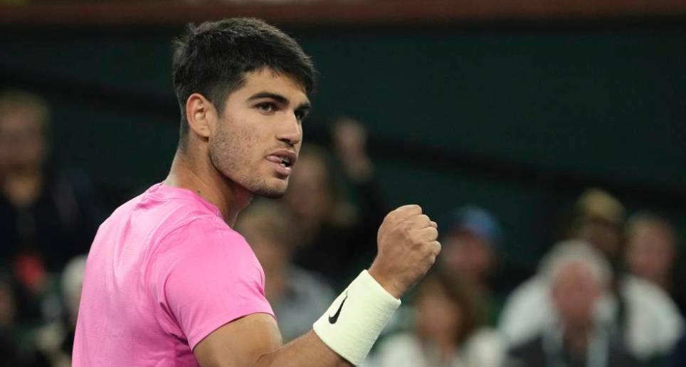 Carlos Alcaraz actualmente es segundo en el ranking ATP. FOTO TWITTER @MundoDeTenis
