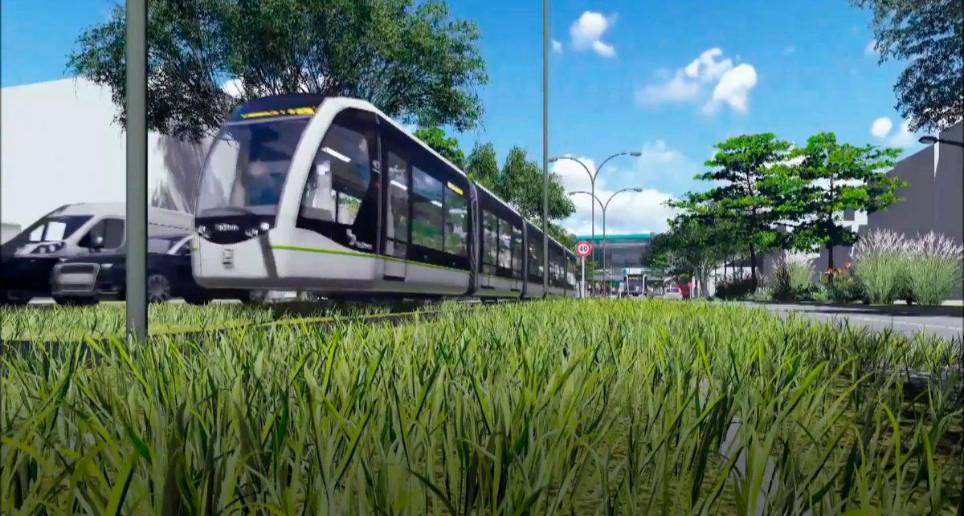 El metro ligero de la 80 recorrerá todo el costado occidental del Medellín. FOTO: CORTESÍA METRO