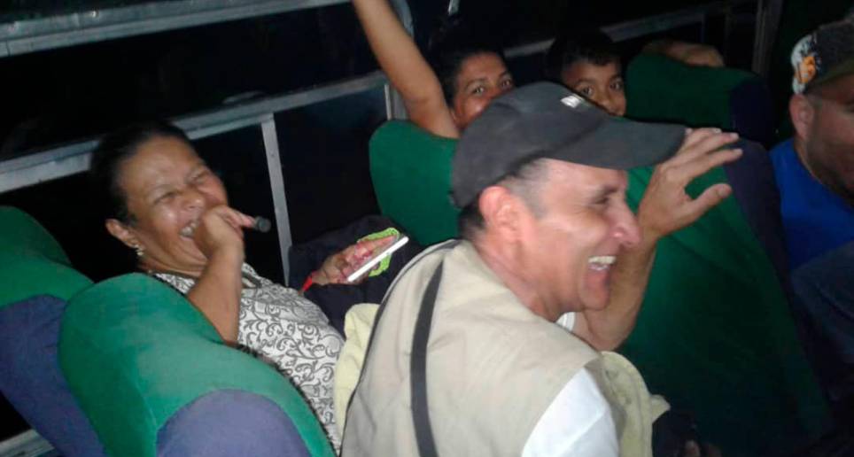 Emprendieron viaje 15 personas de la familia, desesperadas por la situación de su país, en la época en que no había víveres en los supermercados. FOTO: CORTESÍA