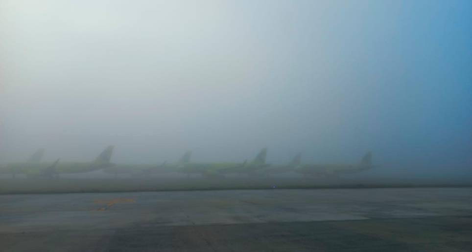 El aterrizaje y despegue de las aeronaves en el aeropuerto José María Córdova tiene restricciones por el mal clima. FOTO: CORTESÍA AIRPLAN