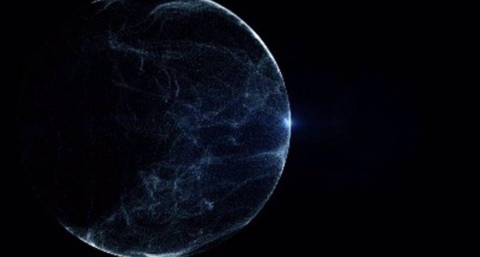 Esta es una representación artística parecida a un agujero de gusano cosmológico si existiera en la naturaleza. FOTO: Universidad de Bristol / Europa Press. 