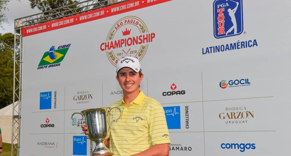 Nicolás Echavarría sigue el camino ascendente. FOTO Federación Colombiana de Golf