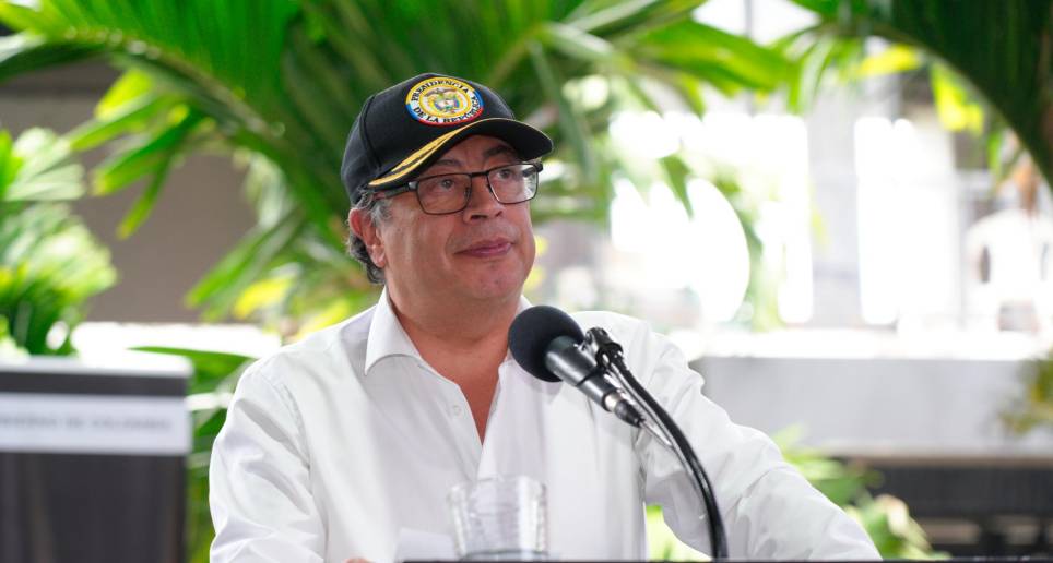 El presidente Gustavo Petro se reunirá este viernes con sus negociadores ante el ELN. FOTO CORTESÍA 