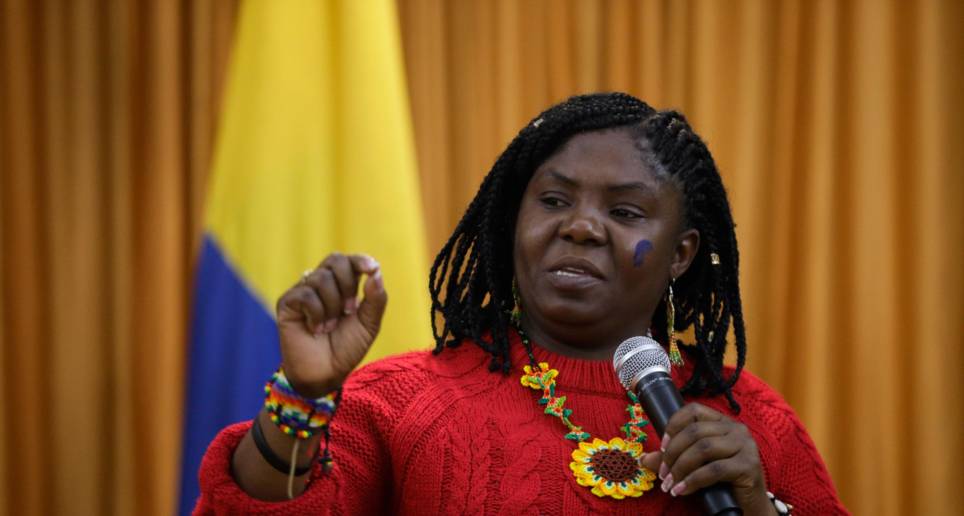 La última aparición pública de la vicepresidenta fue este lunes durante la apertura de la sesión preparatoria del Foro Permanente de las Naciones Unidas para las Cuestiones Indígenas. FOTO: COLPRENSA