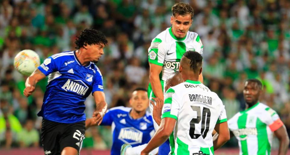 Nacional y Millonarios igualaron en el Atanasio. FOTO MANUEL SALDARRIAGA