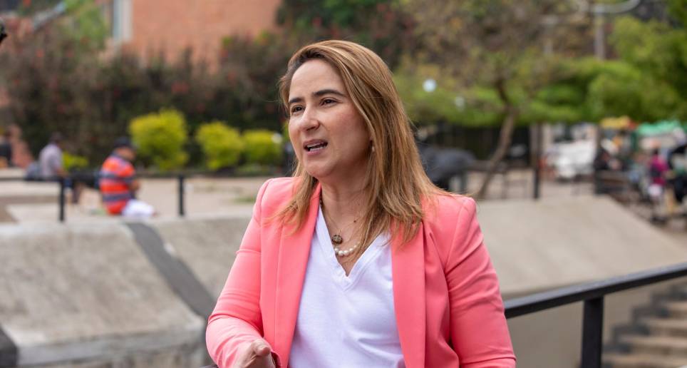 Alexandra Agudelo fue secretaria de Educación de Medellín entre 2020 y febrero de 2023. FOTO: Carlos Alberto Velásquez