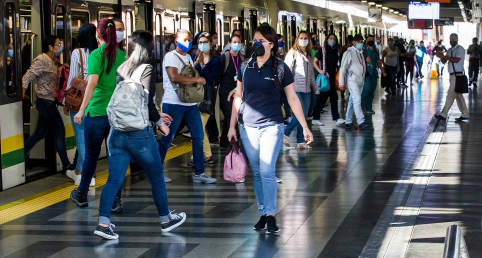 La línea B del Metro, que va desde la estación San Antonio hasta San Javier, tendrá mantenimientos en Semana Santa. FOTO: JULIO CÉSAR HERRERA ECHEVERRI