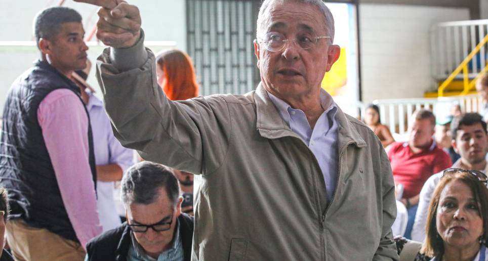 Álvaro Uribe, expresidente de Colombia (2002-10). FOTO: ESNEYDER GUTIÉRREZ.