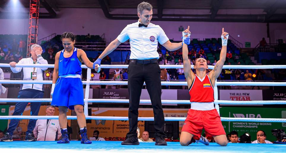 Jenny Arias, quien buscará la medalla de oro mundial este domingo en la India, ya se aseguro 50 mil dólares. FOTOs CORTESÍA MINDEPORTES