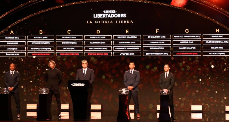 Así quedaron conformados los grupos de la Copa Libertadores y la Copa Sudamericana, tras el sorteo realizado en Luque, Paraguay y en la que estarán Atlético Nacional, Independiente Medellín, Pereira, Deportes Tolima, Santa Fe y Millonarios. FOTO getty