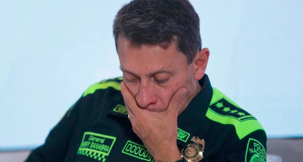 El director general de la Policías, Henry Sanabria, dio polémicas declaraciones este domingo que lo tienen en problemas. FOTO: COLPRENSA