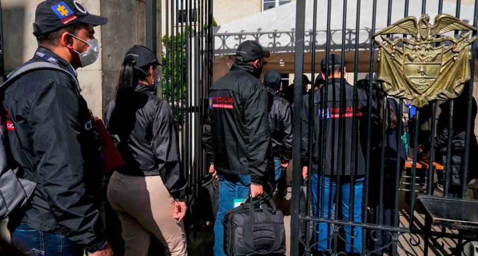 7 funcionarios del CTI en Palacio por caso Laura Sarabia. FOTO colprensa