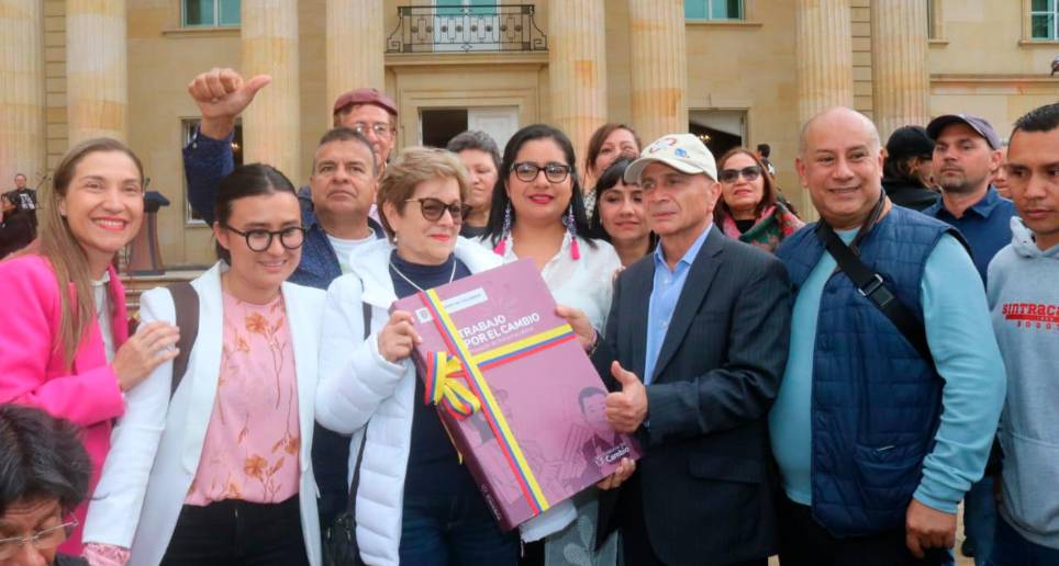 La ministra de Trabajo, Gloria Inés Ramírez, lideró la radicación de la reforma laboral. FOTO CORTESÍA