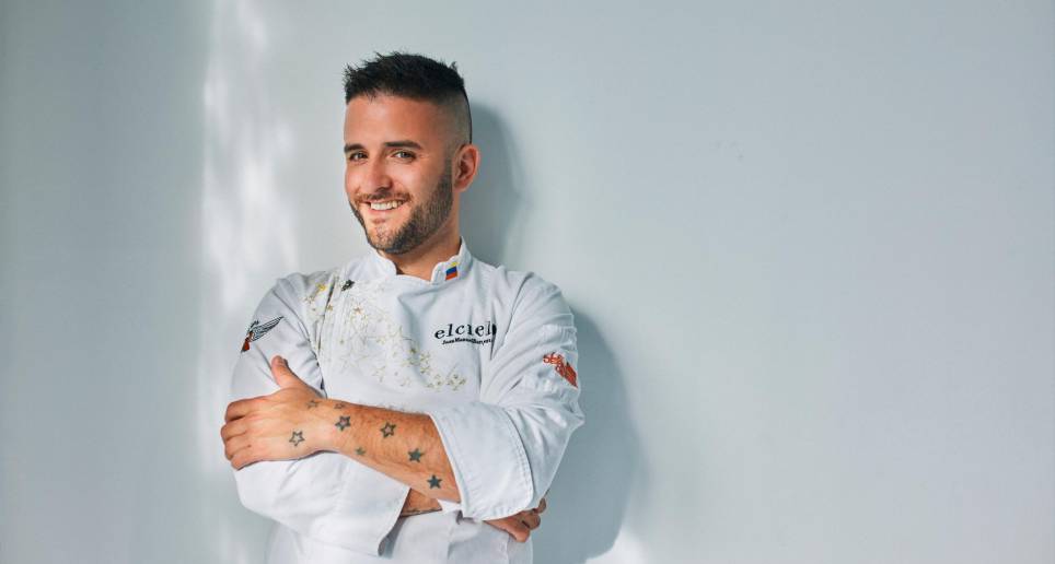 Juan Pablo Barrientos, creador de ElCielo, le apuesta a la comida colombiana. Su trabajo ha merecido estrellas Michelín FOTO colprensa
