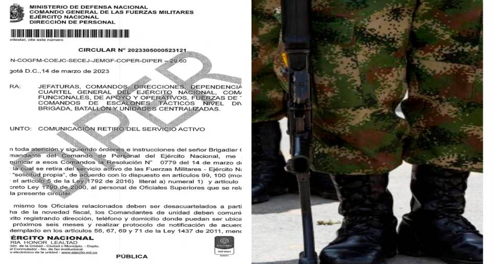 El pasado 14 de marzo le aceptaron la renuncia a 23 tenientes del Ejército Nacional. FOTO: Archivo el Colombiano