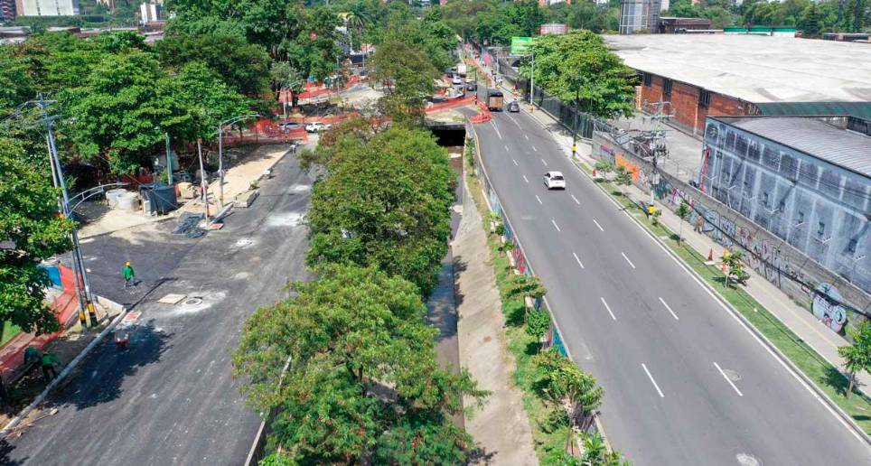 Las labores en la calle 12 tienen un avence del 91,77% según reportó la Alcaldía. FOTO: CORTESÍA