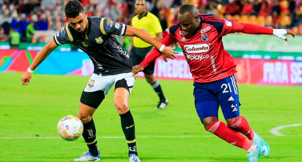 Águilas Doradas y el DIM se enfrentaron el finde semana pasado en el dulo válido por la séptima fecha de la Liga colombiana. FOTO: SNEYDER GUTIÉRREZ 