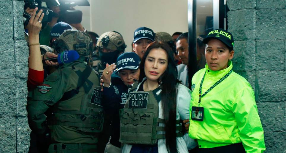 La excongresista Aída Merlano llegó deportada desde Venezuela el pasado viernes. FOTO: CPRTESÍA 