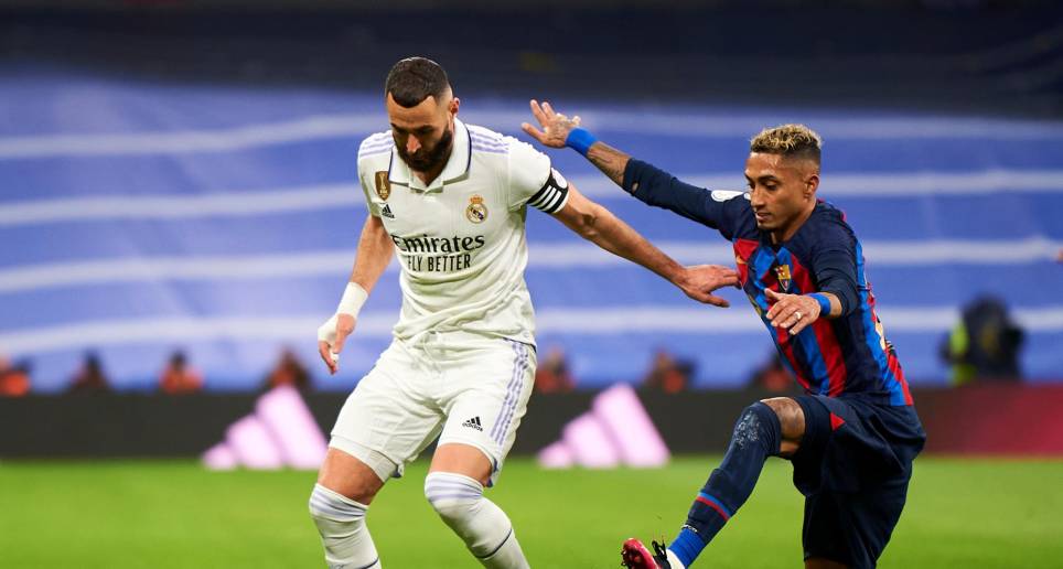 A pesar de que el Real Madrid tuvo el 65% de posesión del balón, el Barcelona salió vencedor. FOTO gETTY