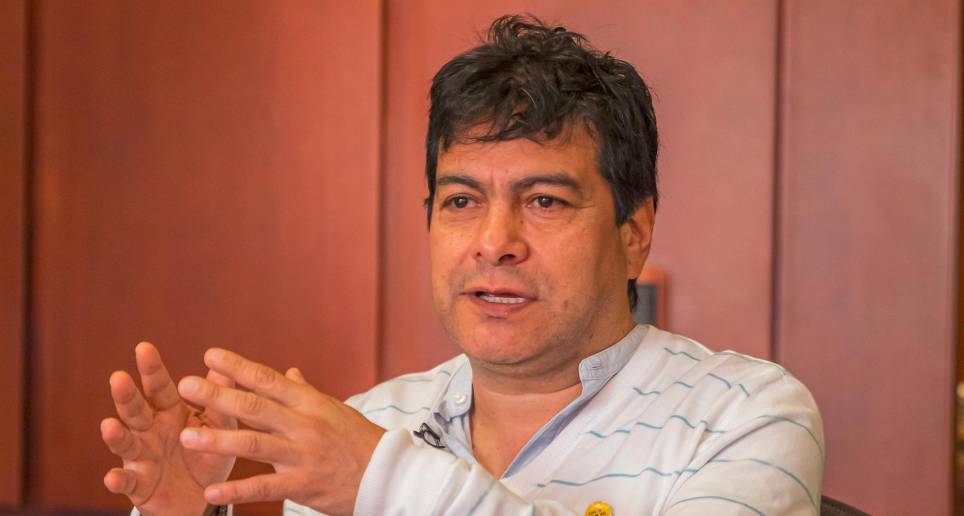 El proyecto de ley de sujeción a la justicia es una de las bases de la paz total que lidera el alto comisionado, Danielo Rueda. Foto: Carlos Alberto Velásquez.