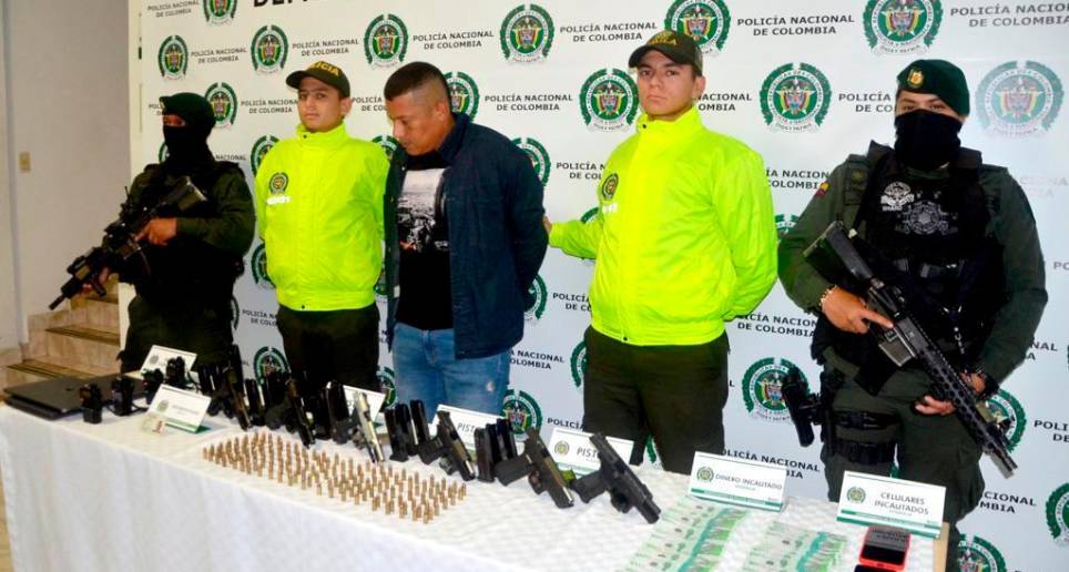 Alias “Marcos”, según la Policía, tenía una trayectoria criminal de 20 años. FOTO: CORTESÍA